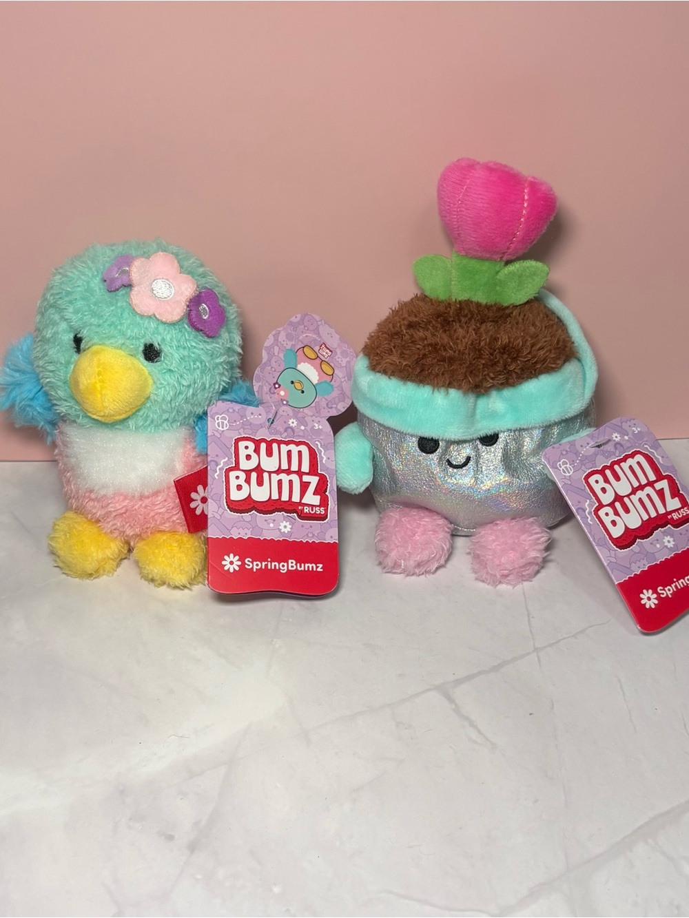 🌷 Bum Bumz SpringBumz Plush Toys - Bernie and Teresa